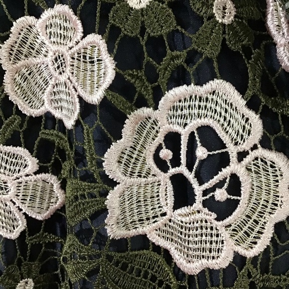 ASOS Floral Hooded Jacket - Olive and Cream - Picture 4 of 6